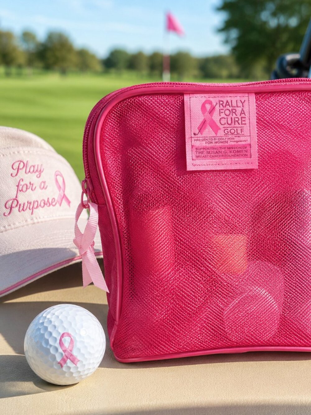 Breast Cancer Awareness Cosmetic, Toiletry & Travel Organizer - Picture 7 of 7